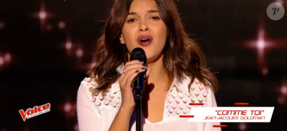 Syrine dans "The Voice 6" le 18 février 2017.