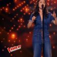 Candice Parise dans "The Voice 6", le 18 février 2017 sur TF1.