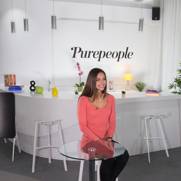 Exclusif - Rendez-vous avec Marine Lorphelin (Miss France 2013) dans les locaux de Webedia pour une Interview pour Purepeople à Levallois-Perret le 8 février 2017.