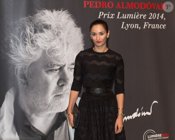 Rachida Brakni - Photocall à l'occasion de l'hommage à Pedro Almodovar qui reçoit le Prix Lumière 2014 à Lyon le 17 octobre 2014