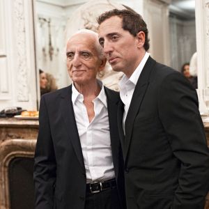 Exclusif - Gad Elmaleh et son père David - Gad Elmaleh triomphe avec son spectacle "Sans Tambour" à l'Opéra Garnier à Paris le 16 mars 2014.