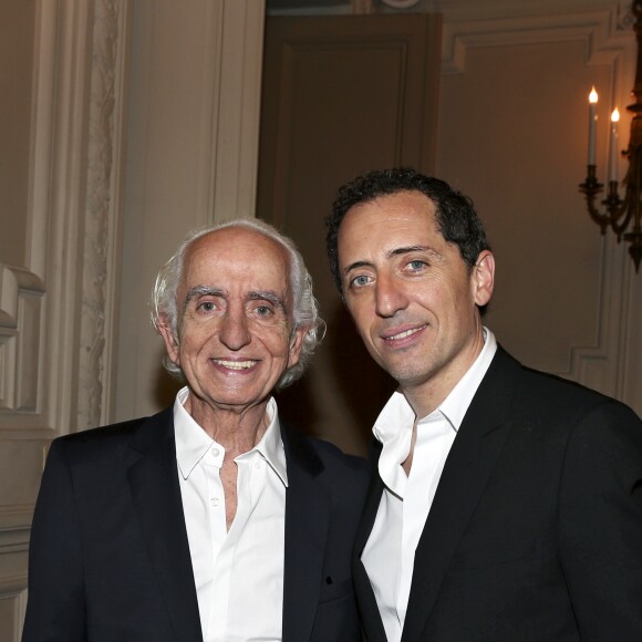 Exclusif - Gad Elmaleh et son père David - Gad Elmaleh triomphe avec son spectacle "Sans Tambour" à l'Opéra Garnier à Paris le 16 mars 2014.