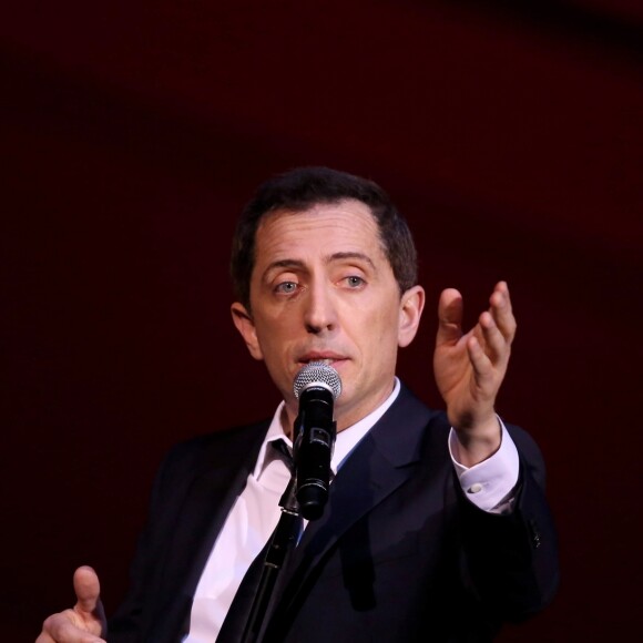 Exclusif - Gad Elmaleh se produit sur la mythique scène du "Carnegie Hall", avec son spectacle "Oh My Gad", entièrement joué en anglais. New York, le 11 février 2017. © Dominique Jacovides/Bestimage