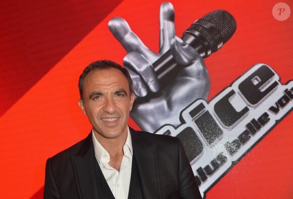 Nikos Aliagas lors de l'inauguration du tout nouvel espace dédié à l'émission de The Voice, la plus belle voix au musée Grévin à Paris, France, le 7 février 2017.