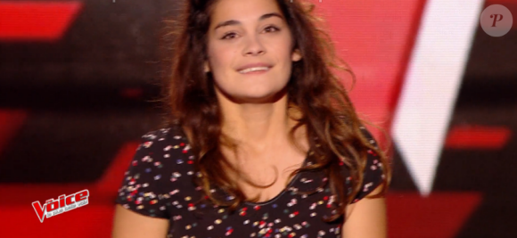 Julia Paul dans "The Voice 6" sur TF1, le 25 février 2017.