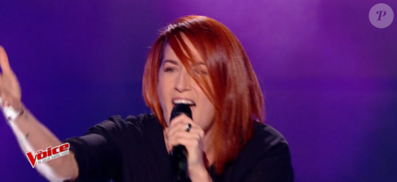 Lily Berry dans "The Voice 6" le 25 février 2017 sur TF1.