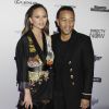 Chrissy Teigen et son mari John Legend à la soirée Sports Illustrated Swimsuit 2017 à New York, le 16 février 2017