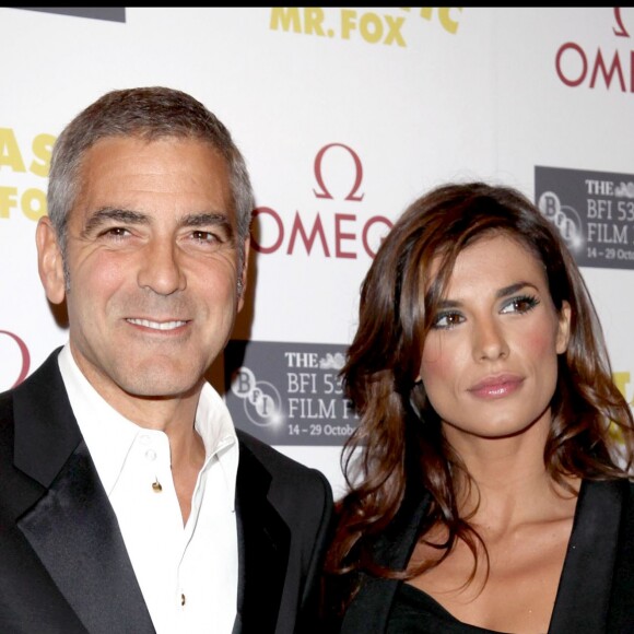 George Clooney et Elisabetta Canalis au Festival du film de Londres le 14 octobre 2009