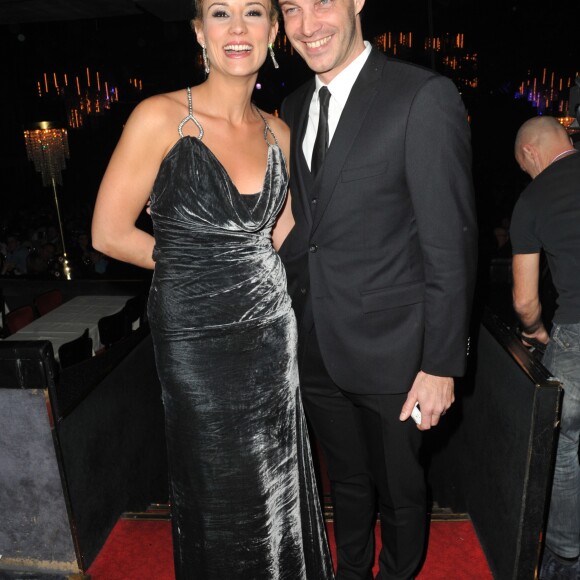 Elodie Gossuin et son mari Bertrand Lacherie - Election de Miss Prestige National 2013 au Lido a Paris le 10 Decembre 2012.