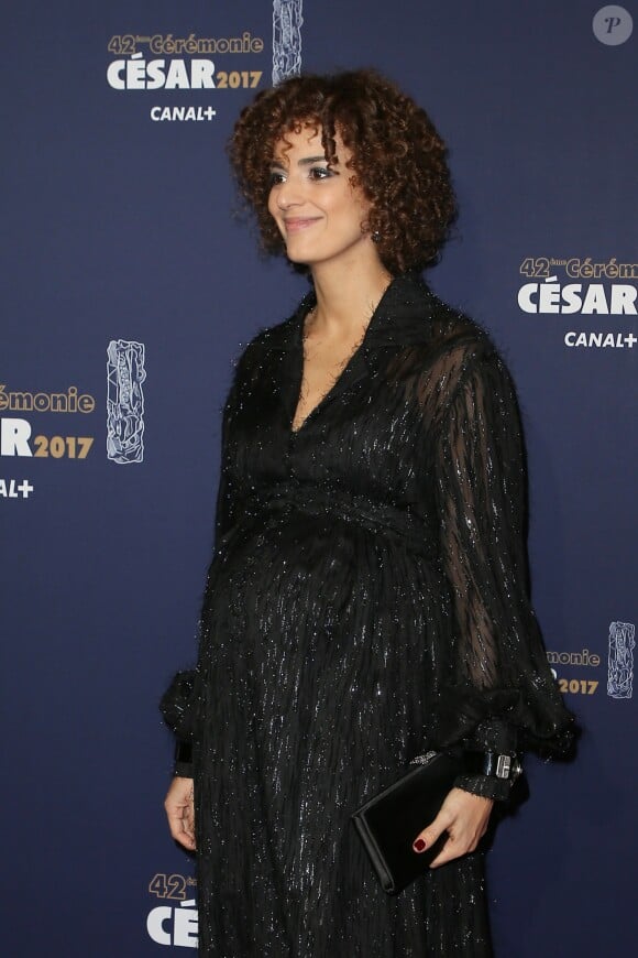 Leïla Slimani enceinte - Photocall de la 42e cérémonie des Cesar à la salle Pleyel à Paris, le 24 février 2017. © Dominique Jacovides - Olivier Borde / Bestimage