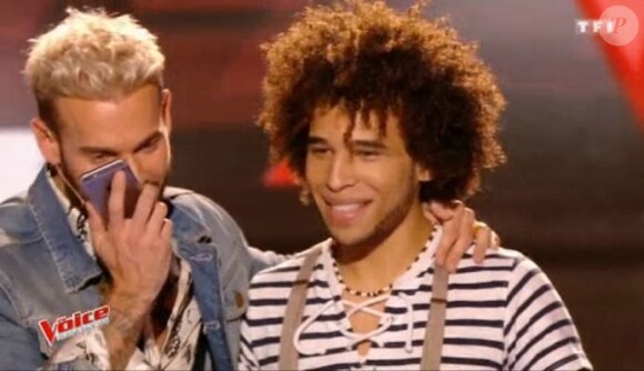M. Pokora dans "The Voice 6", sur TF1, le samedi 25 février 2017.