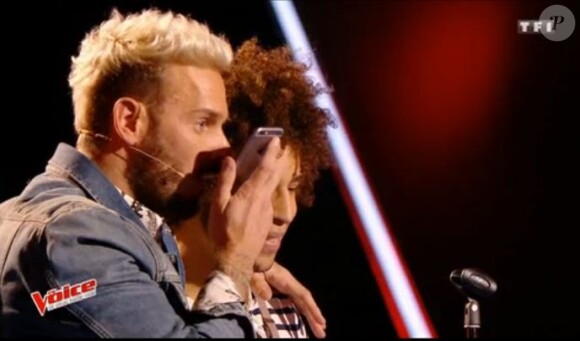 M. Pokora dans "The Voice 6", sur TF1, le samedi 25 février 2017.