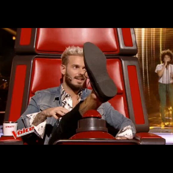 M. Pokora dans "The Voice 6", sur TF1, le samedi 25 février 2017.