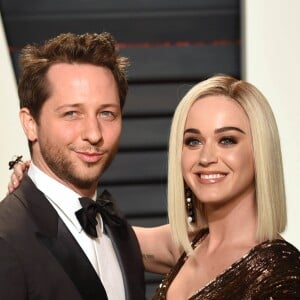 Derek Blasberg et Katy Perry à la soirée Vanity Fair pour les Oscar le 26 février 2017