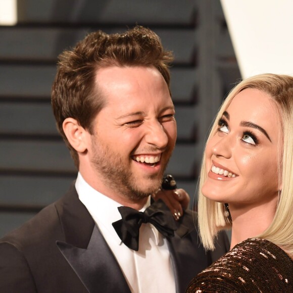 Derek Blasberg et Katy Perry à la soirée Vanity Fair pour les Oscar le 26 février 2017