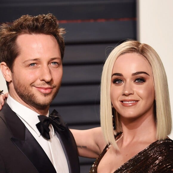 Derek Blasberg et Katy Perry à la soirée Vanity Fair pour les Oscar le 26 février 2017