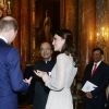 Le prince William et la duchesse Catherine lors de la réception donnée le 27 février 2017 à Buckingham Palace en l'honneur du lancement de l'année culturelle UK - India et des 70 ans de l'indépendance de l'Inde.
