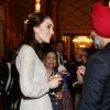 Kate Middleton lors de la réception donnée le 27 février 2017 à Buckingham Palace en l'honneur du lancement de l'année culturelle UK - India et des 70 ans de l'indépendance de l'Inde.