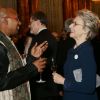 La duchesse de Gloucester lors de la réception donnée le 27 février 2017 à Buckingham Palace en l'honneur du lancement de l'année culturelle UK - India et des 70 ans de l'indépendance de l'Inde.