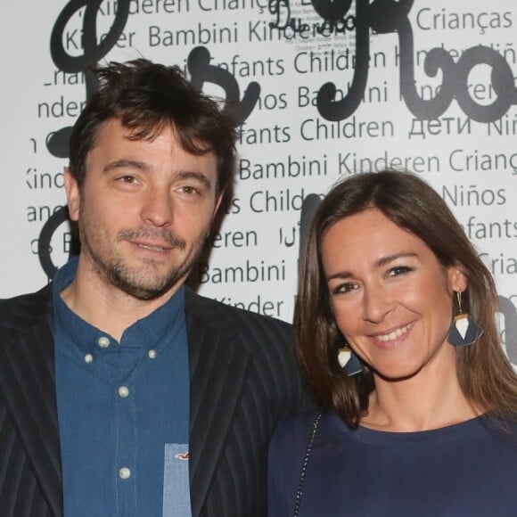 Emmanuelle Boidron et son mari Antoine Jacoutot lors du 5e gala de l'association "Les rois du monde" au profit des enfants défavorisés, orphelins et hospitalisés. La soirée a eu lieu à la salle Wagram à Paris, le 27 février 2017. © CVS/Bestimage