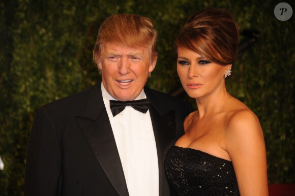 Donald Trump et sa femme à la Vanity Fair Oscar party 2011