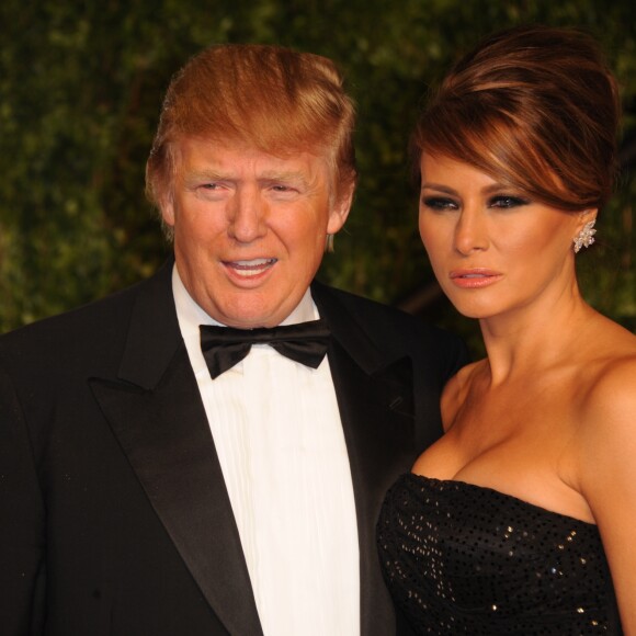 Donald Trump et sa femme à la Vanity Fair Oscar party 2011