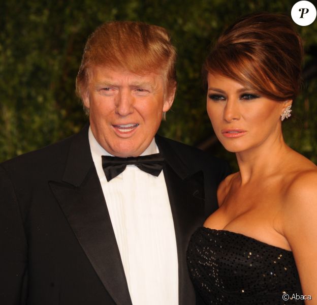 Donald Trump et sa femme à la Vanity Fair Oscar party 2011