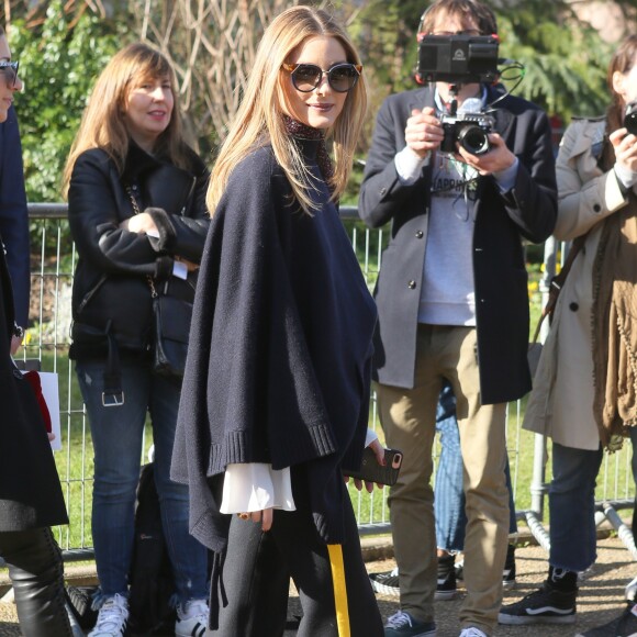 Olivia Palermo - Défilé Chloé, prêt-à-porter automne-hiver 2017/2018 au Grand Palais à Paris. Le 2 mars 2017.