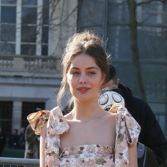 Marie-Ange Casta - Défilé Chloé, prêt-à-porter automne-hiver 2017/2018 au Grand Palais à Paris. Le 2 mars 2017.