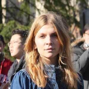 Clémence Poésy - Défilé Chloé, prêt-à-porter automne-hiver 2017/2018 au Grand Palais à Paris. Le 2 mars 2017.