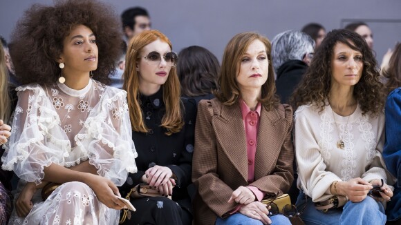 Fashion Week : Isabelle Huppert et Houda Benyamina, matinales et radieuses