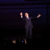 Gad Elmaleh se produit sur la mythique scène du "Carnegie Hall" à New York, avec son spectacle "Oh My Gad", entièrement joué en anglais. New York, le 11 février 2017.