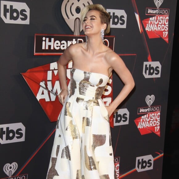 Katy Perry à la soirée iHeartRadio Music awards à Inglewood, le 5 mars 2017.