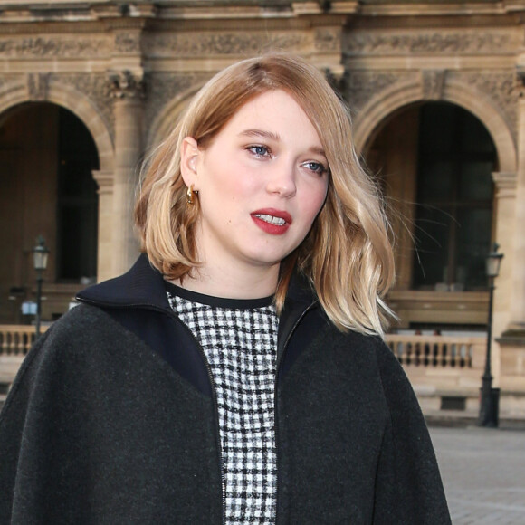 Léa Seydoux au défilé de mode "Louis Vuitton", collection prêt-à-porter Automne-Hiver 2017-2018 au Louvres à Paris, le 7 Mars 2017.© CVS/Veeren/Bestimage