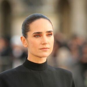 Jennifer Connelly au défilé de mode "Louis Vuitton", collection prêt-à-porter Automne-Hiver 2017-2018 à Paris,Musée du Louvre le 7 Mars 2017.