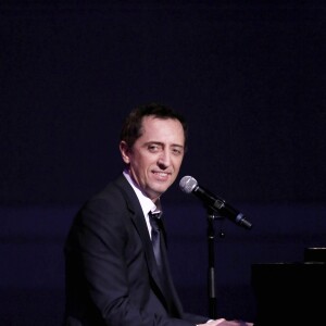 Exclusif - Gad Elmaleh se produit sur la mythique scène du "Carnegie Hall" à New York, avec son spectacle "Oh My Gad", entièrement joué en anglais. New York, le 11 février 2017. © Dominique Jacovides/Bestimage