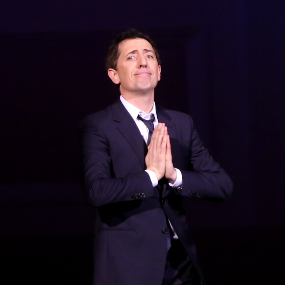 Exclusif - Gad Elmaleh se produit sur la mythique scène du "Carnegie Hall" à New York, avec son spectacle "Oh My Gad", entièrement joué en anglais. New York, le 11 février 2017. © Dominique Jacovides/Bestimage