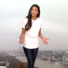Première météo de Tatiana Silva sur TF1. Le 10 mars 2017.