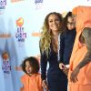 Mariah Carey, Nick Cannon et leurs enfants Morrocan et Monroe - Nickelodeon's 2017 Kids' Choice Awards à l'USC Galen Center à Los Angeles le 11 mars 2017.