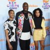 Lamar Odom et ses enfants Lamar Odom Jr et Destiny - Nickelodeon's 2017 Kids' Choice Awards à l'USC Galen Center à Los Angeles le 11 mars 2017.