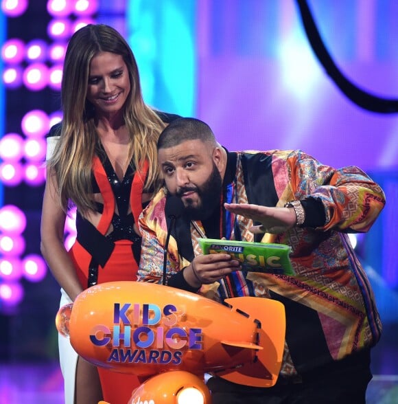 DJ Khaled et Heidi Klum - Nickelodeon's 2017 Kids' Choice Awards à l'USC Galen Center à Los Angeles le 11 mars 2017.