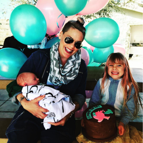 Pink et son mari Carey Hart sont devenus en décembre 2016 parents d'un second enfant, Jameson, après Willow, née en 2011. Photo Instagram.