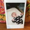 Pink et son mari Carey Hart sont devenus en décembre 2016 parents d'un second enfant, Jameson, ici pas sous son meilleur jour (un lundi, en l'occurrence). Photo Instagram 6 mars 2017.