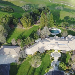 Exclusif - Vue aérienne de la propriété de la chanteuse Pink à Santa Barbara le 9 février 2017