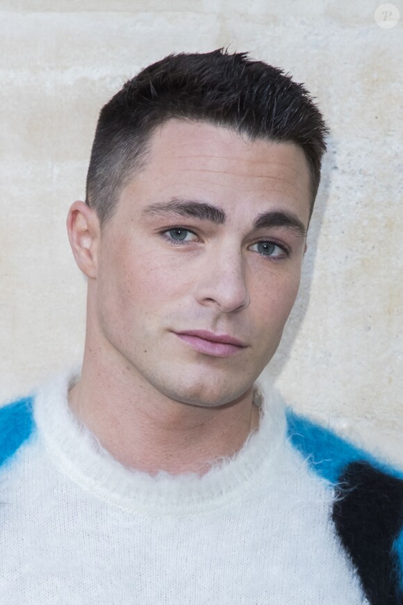 Colton Haynes au photocall du défilé de mode "Louis Vuitton" homme collection Automne/Hiver 2017-2018 dans les jardins du Palais Royal à Paris le 19 janvier 2017. La présentation est faite en collaboration avec Supreme (marque de skate new-yorkaise, fondée en 1994 par James Jebbia). © Olivier Borde / Bestimage