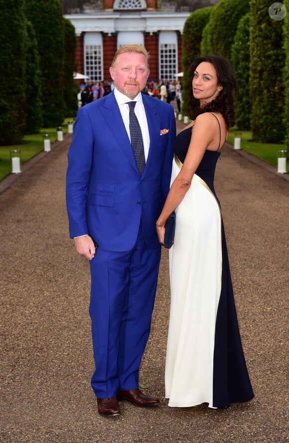 Boris et Lilly Becker lors d'un événement organisé à l'Orangerie du palais de Kensington, à Londres le 22 juin 2015, en préambule du tournoi de Wimbledon. © Ian West/PA Wire/ABACAPRESS.COM