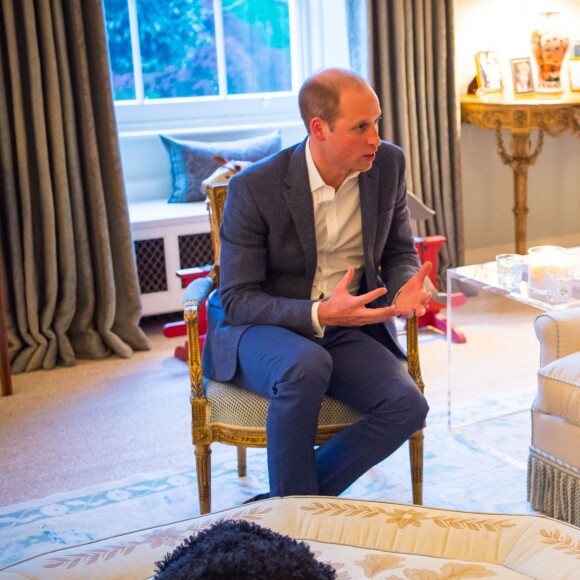 Le prince William, la duchesse Catherine de Cambridge et le prince Harry recevaient à dîner au palais de Kensington le 22 avril 2016 Barack et Michelle Obama.