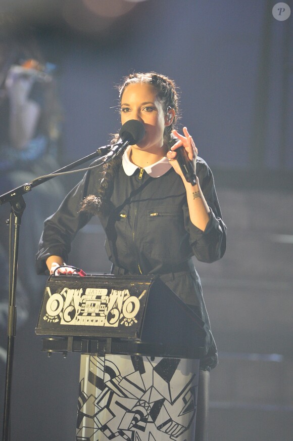 Jain (artiste féminine) lors de la 32ème cérémonie des "Victoires de la Musique" au Zénith de Paris, le 10 février 2017. © Guirec Coadic/Bestimage