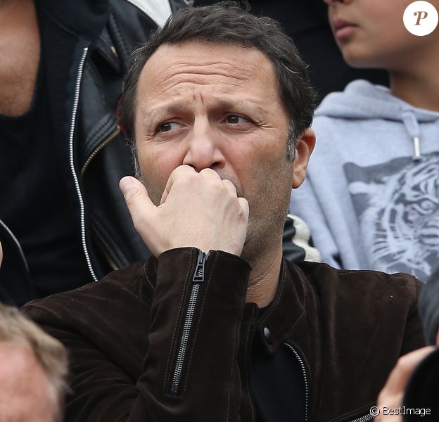 Arthur dans les tribunes de la finale homme des internationaux de France de Roland Garros à Paris le 5 juin 2016.