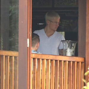 Justin Bieber sur l'île de Peace Island en Australie le 14 mars 2017